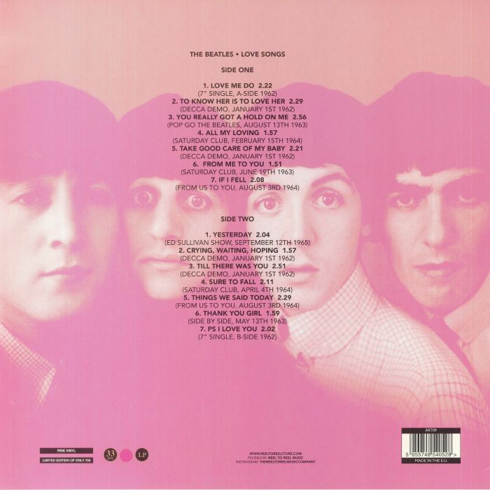  The Beatles  -  love songs 