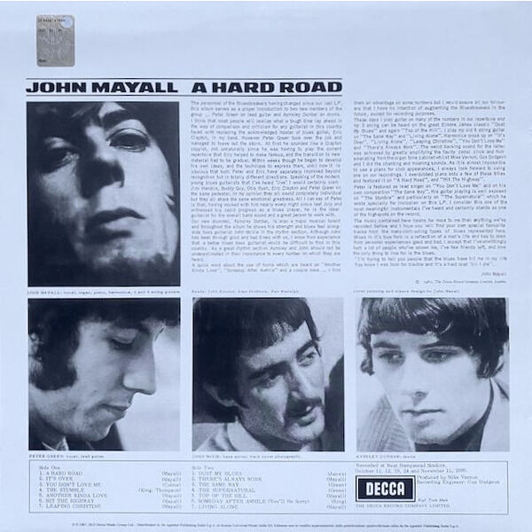  John Mayall And The Bluesbreakers  -  a hard road 