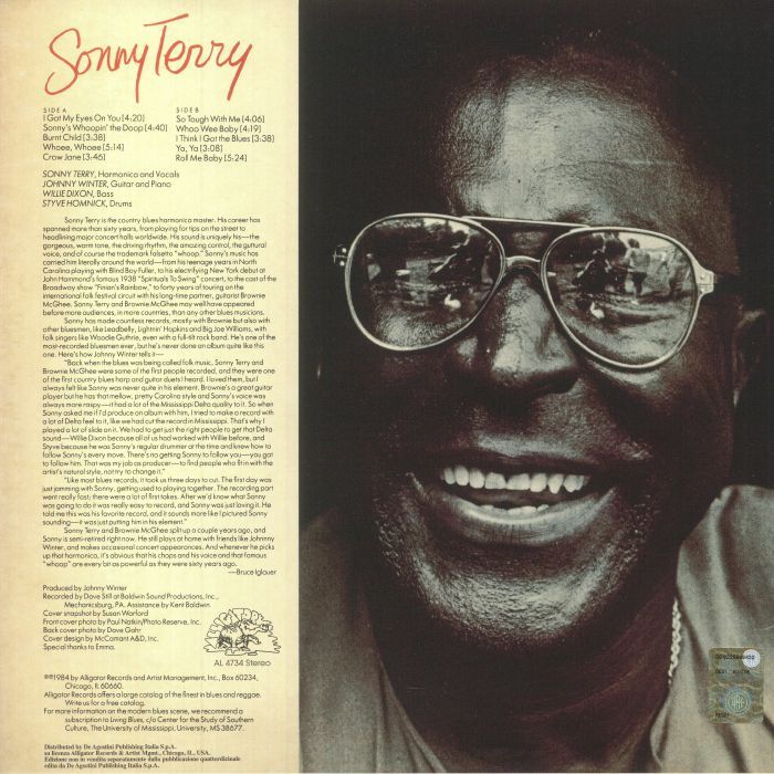  Sonny Terry Featuring Johnny Winter, Willie Dixon, Styve Homnick  -  whoopin' 