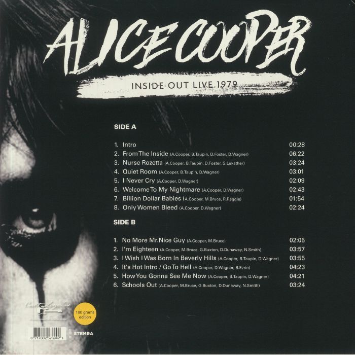  Alice Cooper  -  inside out live 1979 