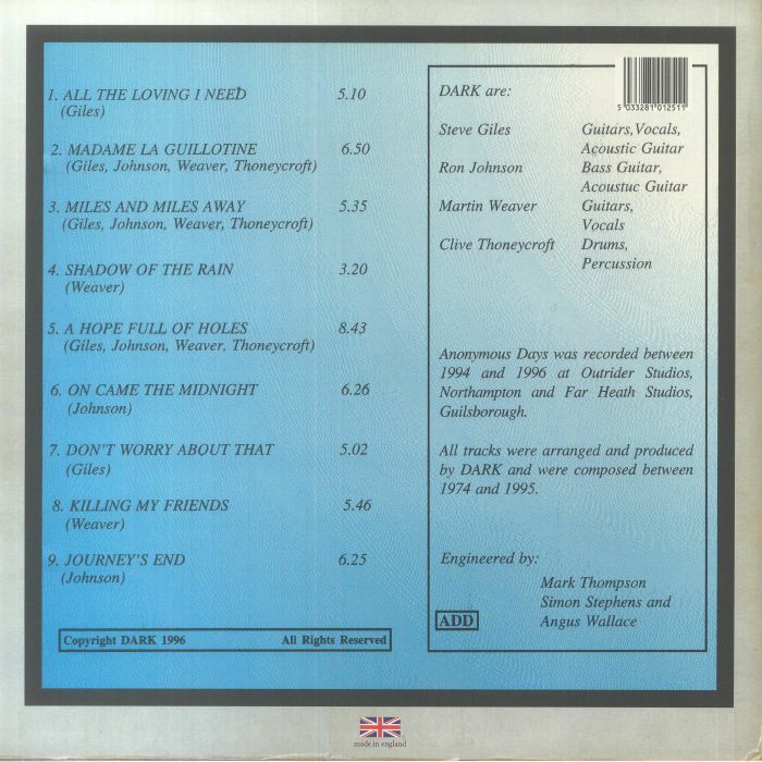  Dark  -  catalogue raisonne - volume x|| 