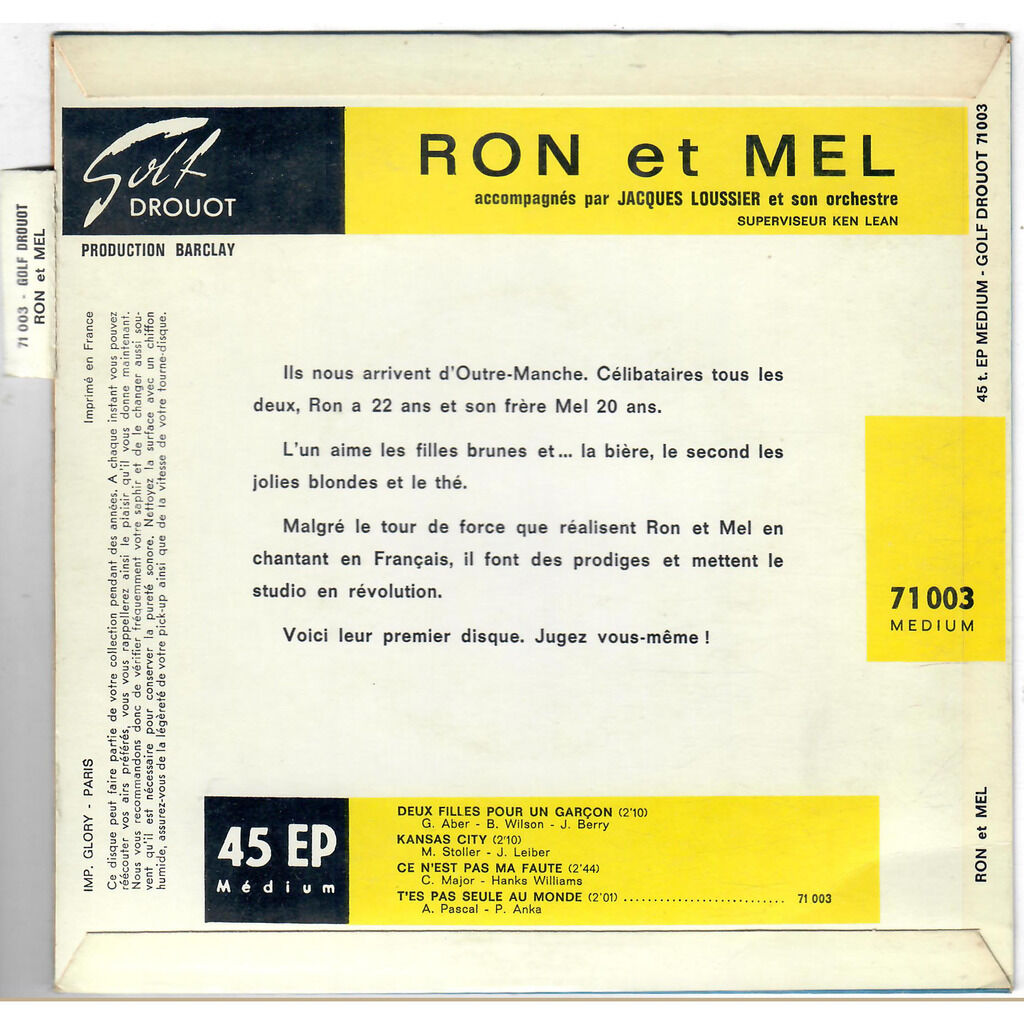  RON ET MEL  -  deux filles pour un garçon (surf city) 