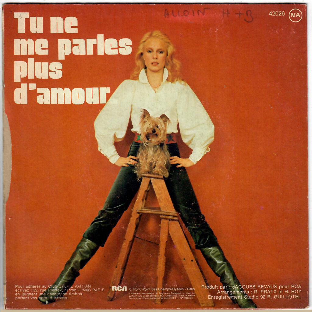  SYLVIE VARTAN  -  la drôle de fin (last tango) / tu ne parles plus d‘amour (innamorati) 