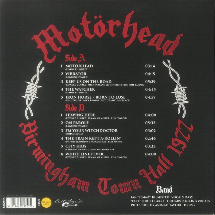 Motörhead  -  birmingham town hall 1977 