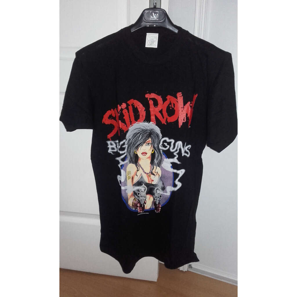 T-shirt skid row big guns skid row blew me away tour 1989
