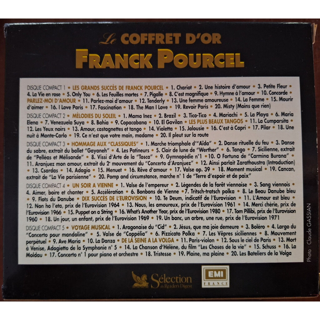 フランク・プゥルセル / COFFRET D'OR フランス通販 5枚組CD LE Franck