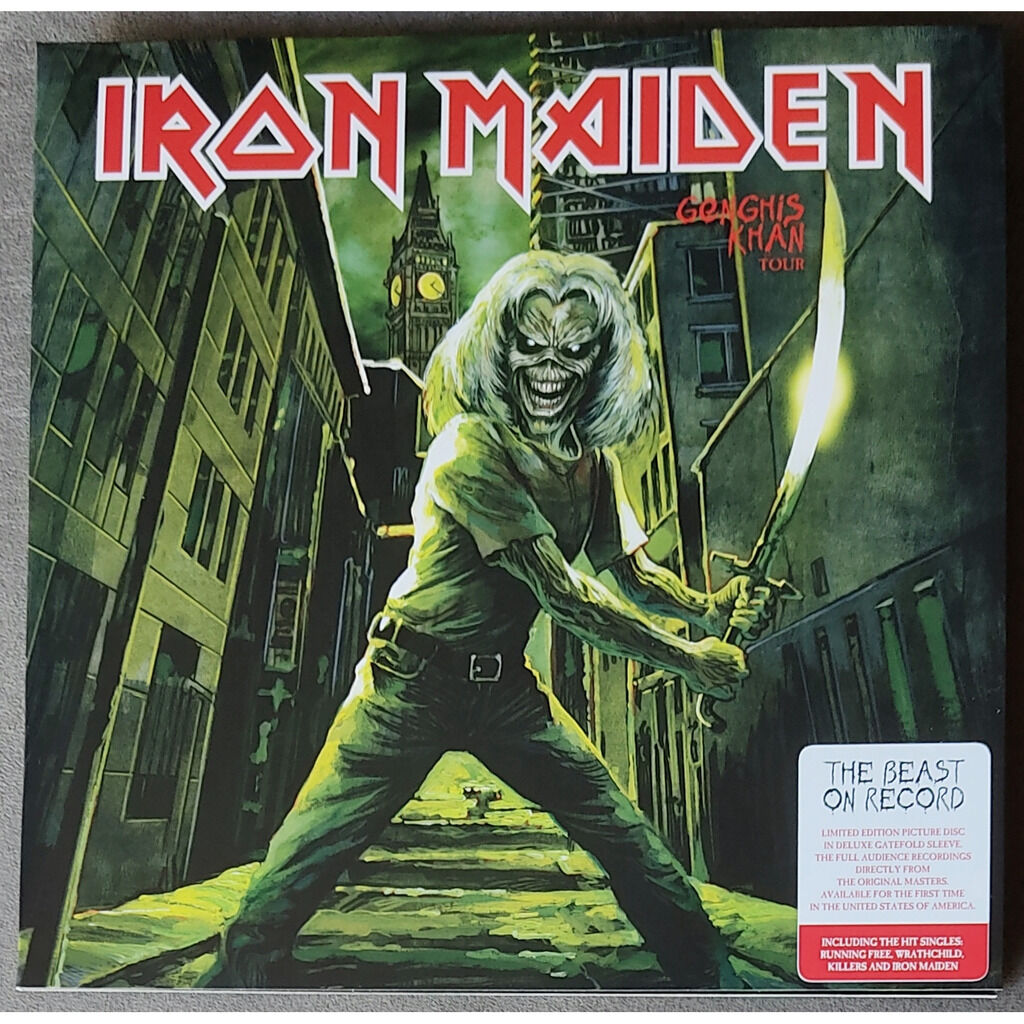  Iron Maiden  -  genghis khan tour -ltd pict-disc vinyl 