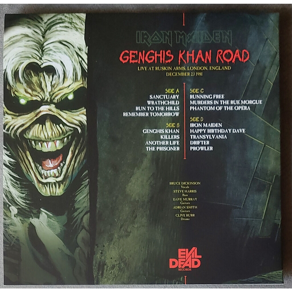  Iron Maiden  -  genghis khan tour -ltd pict-disc vinyl 