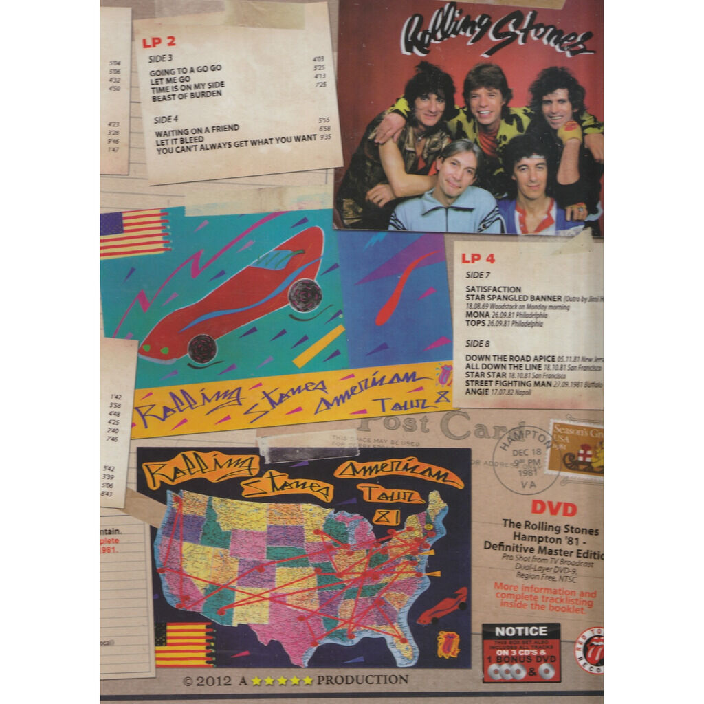  the rolling stones  -  hampton coliseum 4 lps 3 cds 1 dvd 