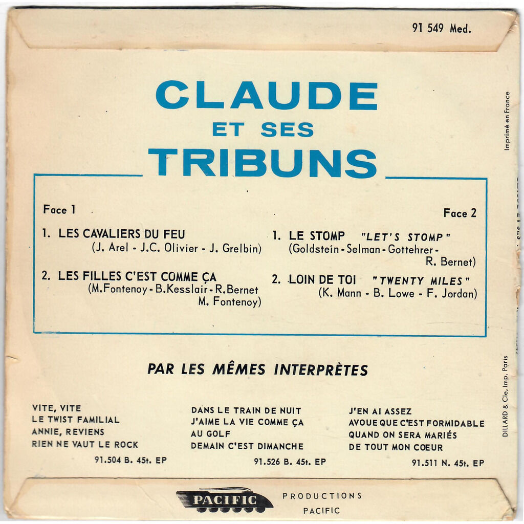  CLAUDE ET SES TRIBUNS  -  les cavaliers du feu 