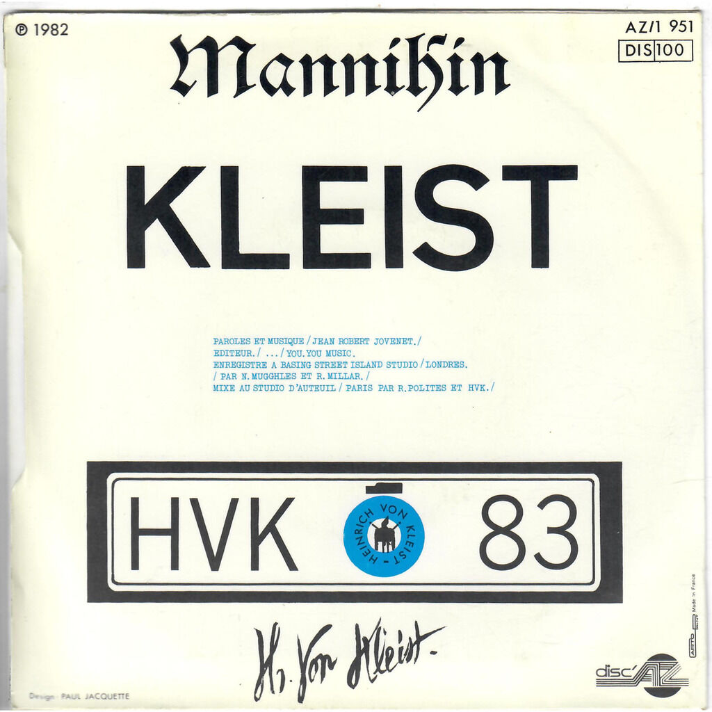  KLEIST  -  mains mannequins / mannikin 