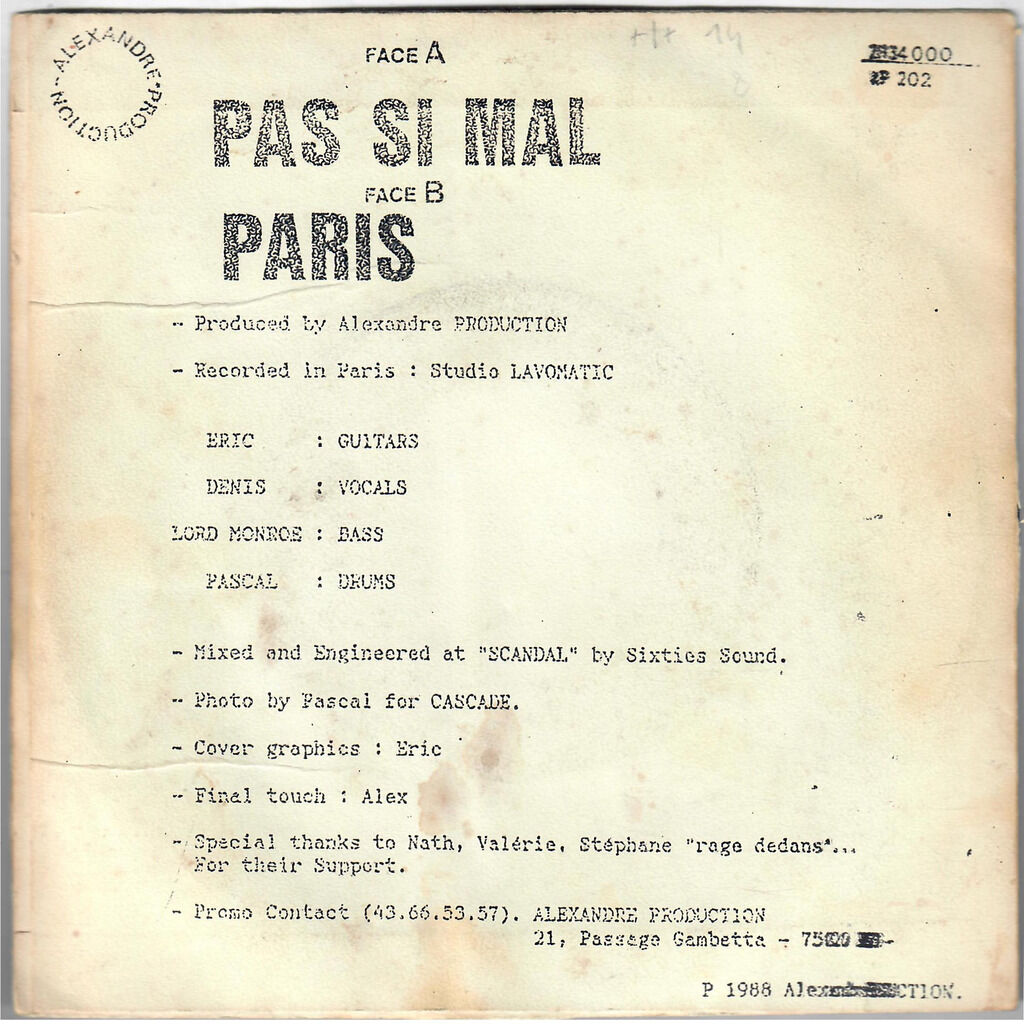  LAVOMATIC  -  pas si mal / paris 