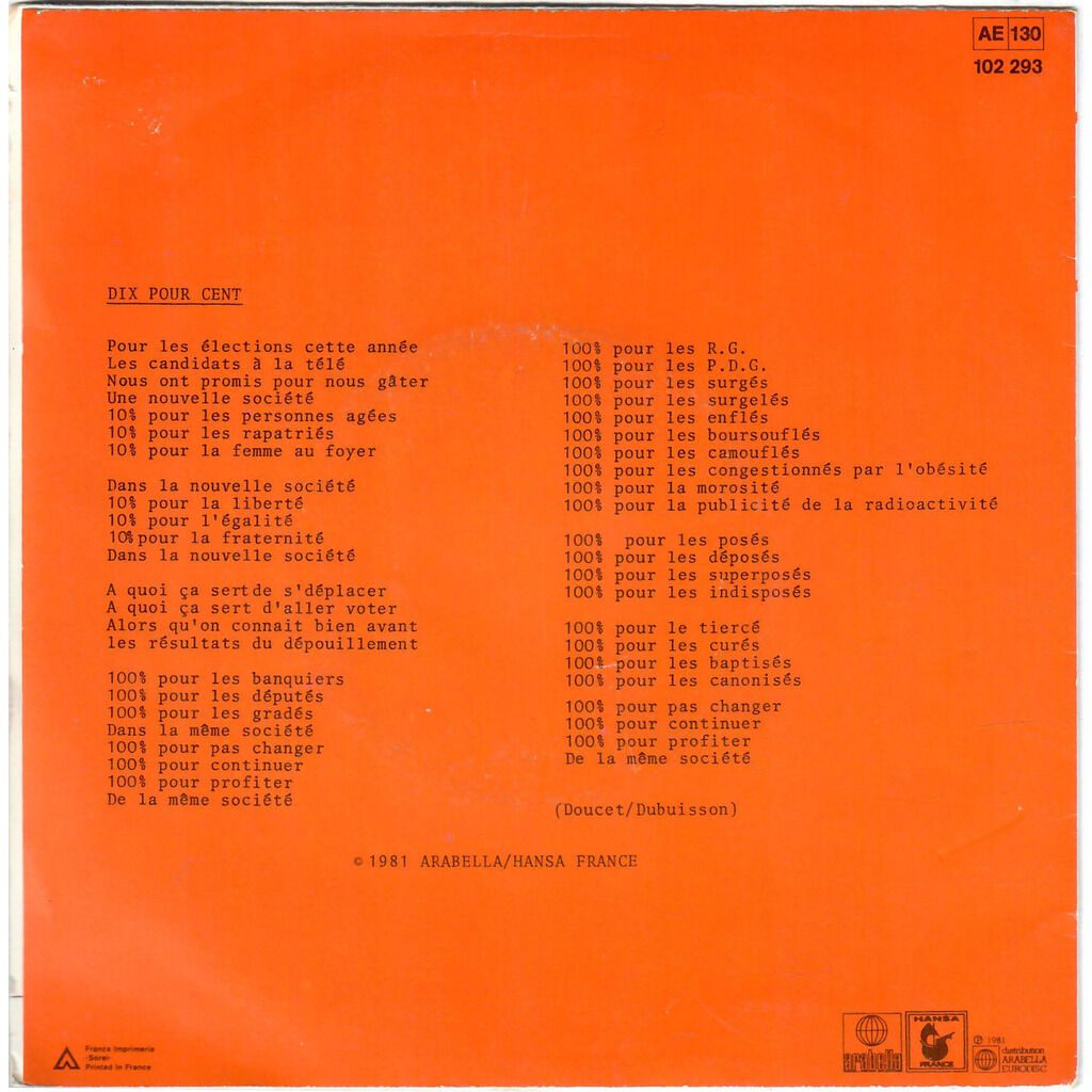  PIEDS JOINTS  -  10% / menu cybernétique 