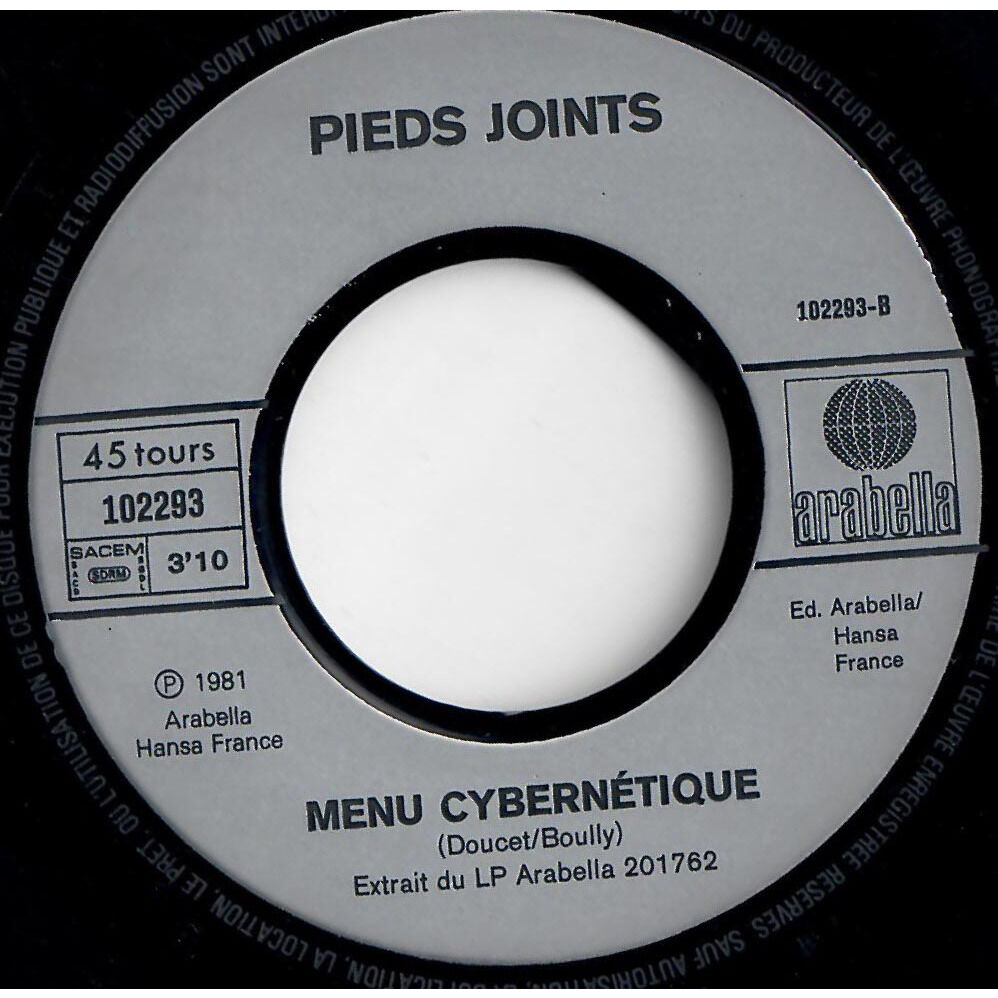  PIEDS JOINTS  -  10% / menu cybernétique 