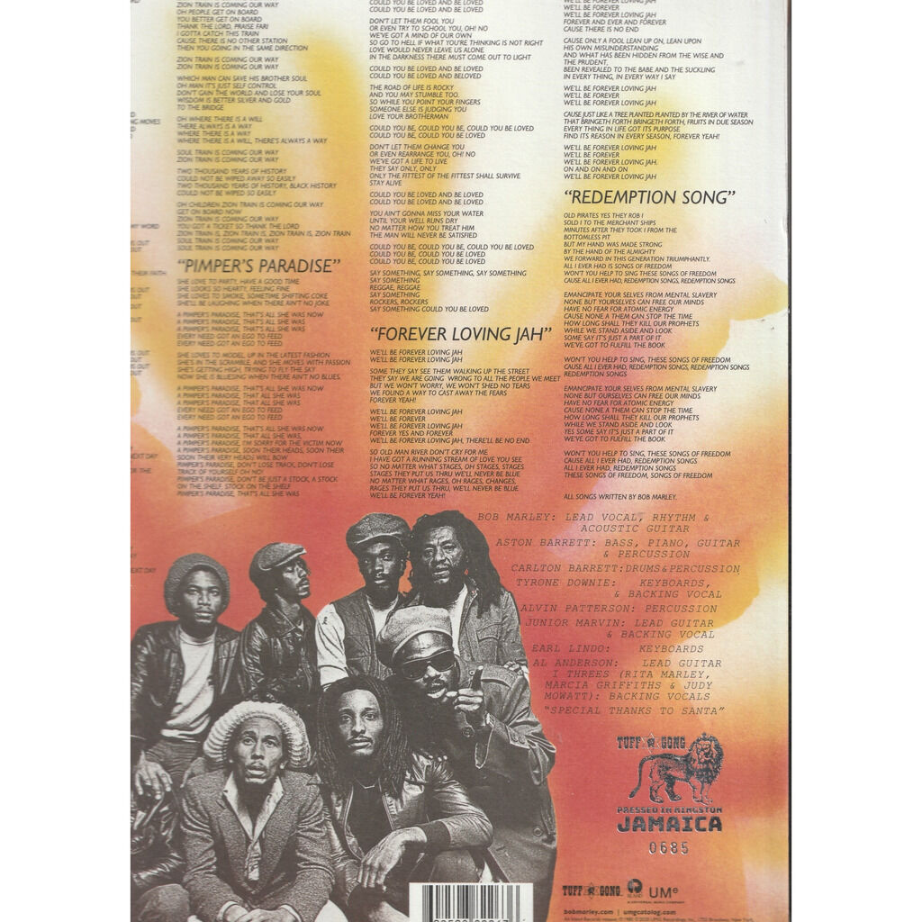  bob marley & the wailers  -  uprising pressed kingston 