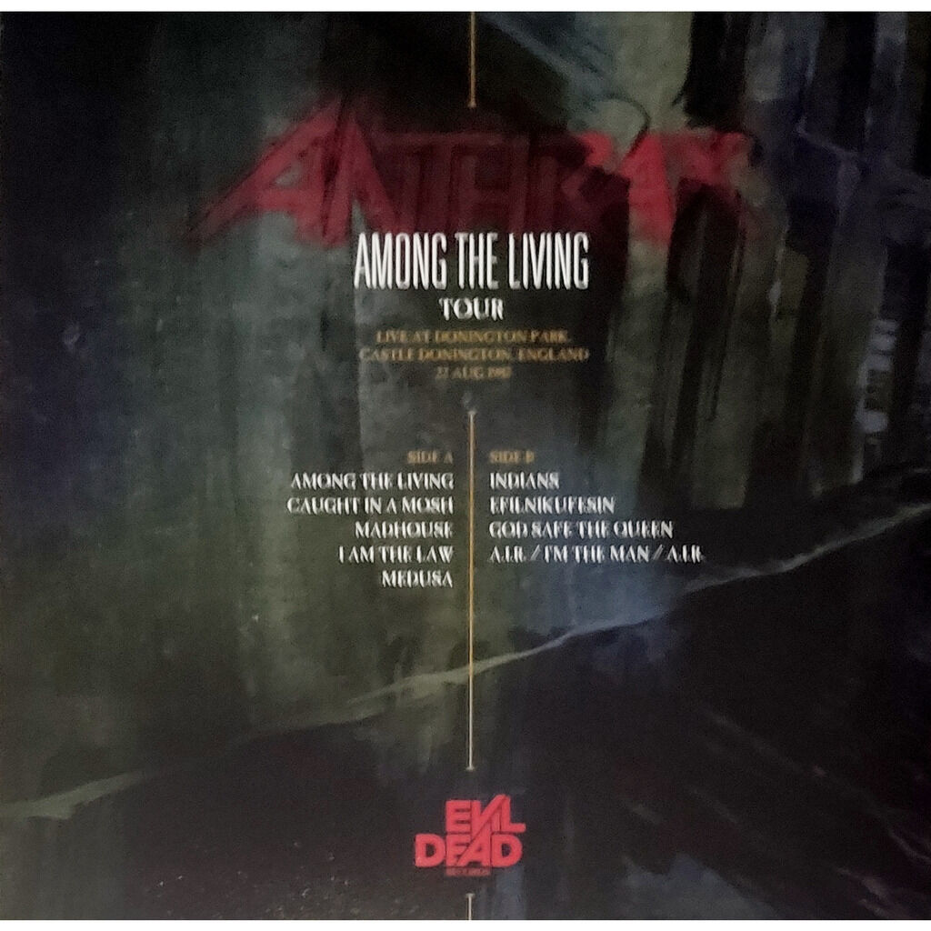  Anthrax  -  among the living tour -green lime vinyl 