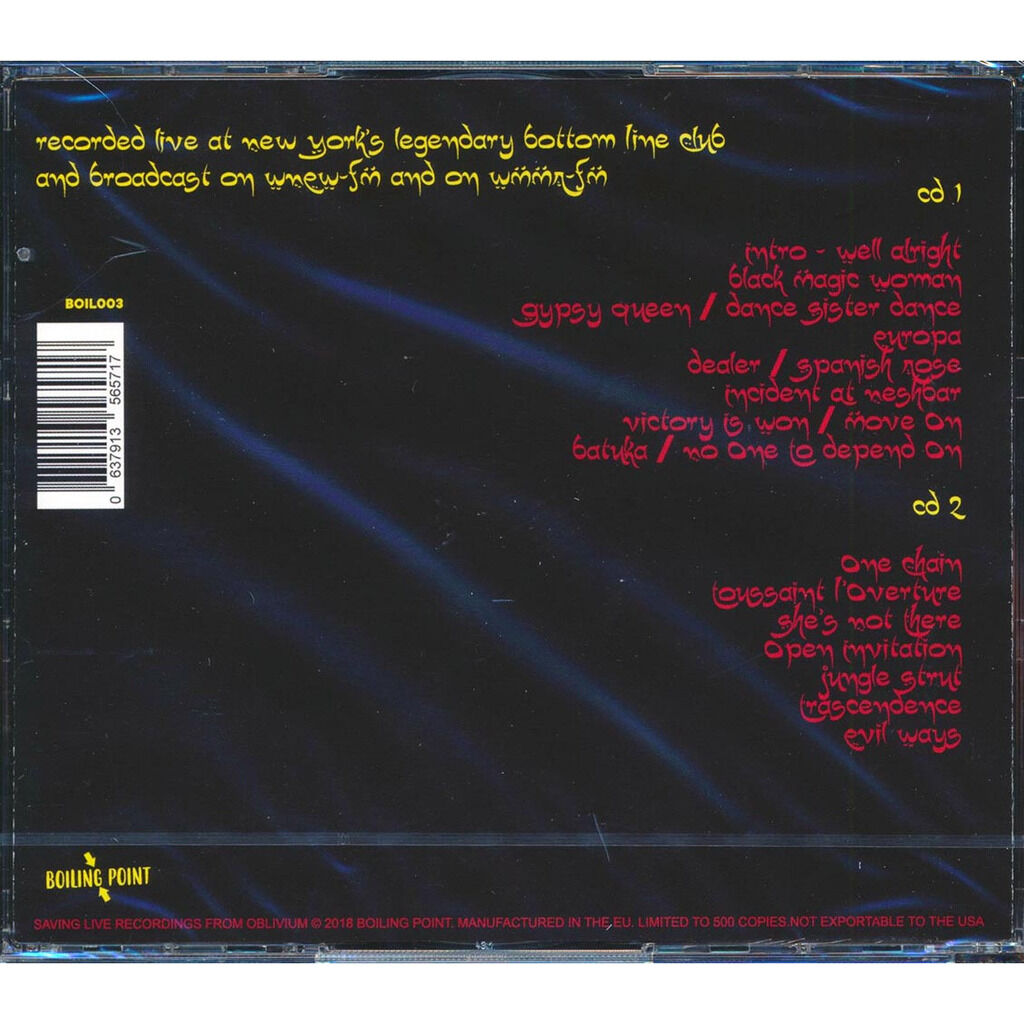  Santana  -  live at the bottom line, new york 1978 