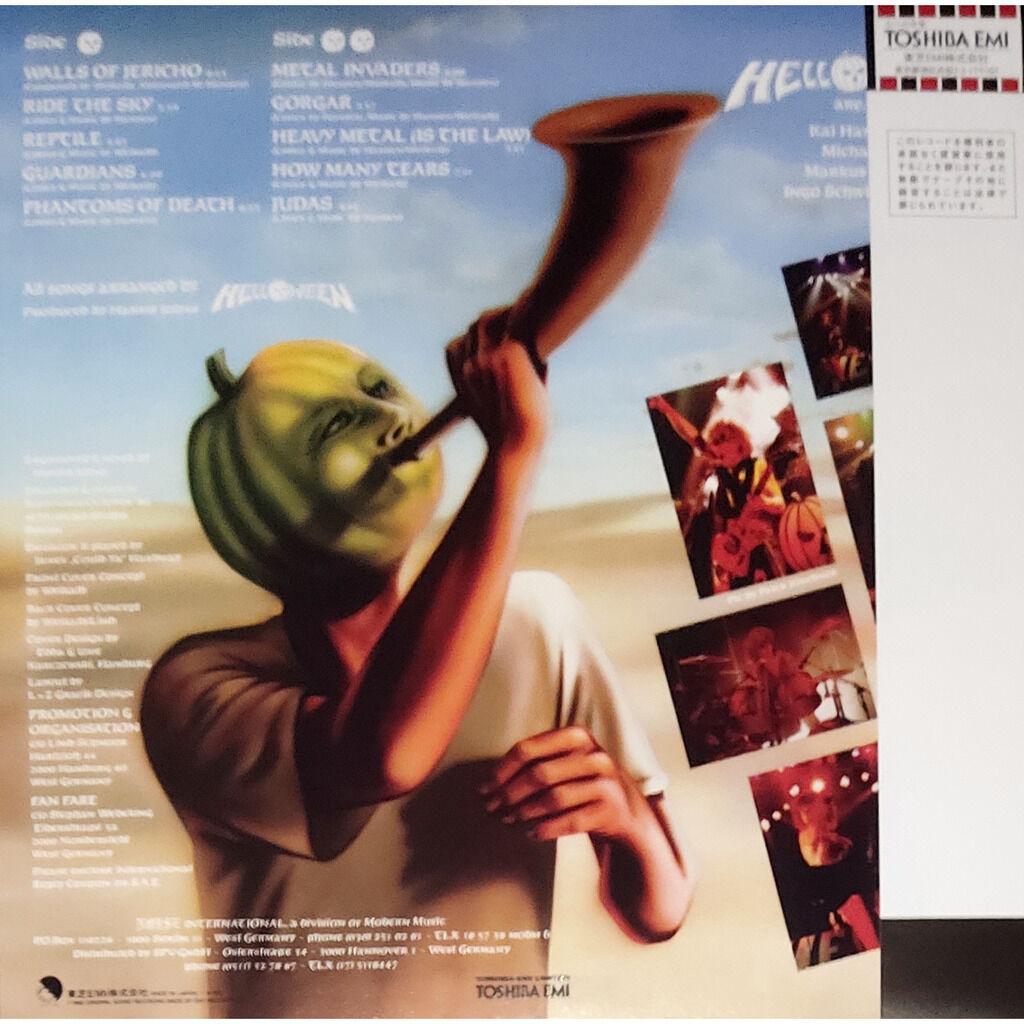  Helloween  -  walls of jericho -yellow vinyl 