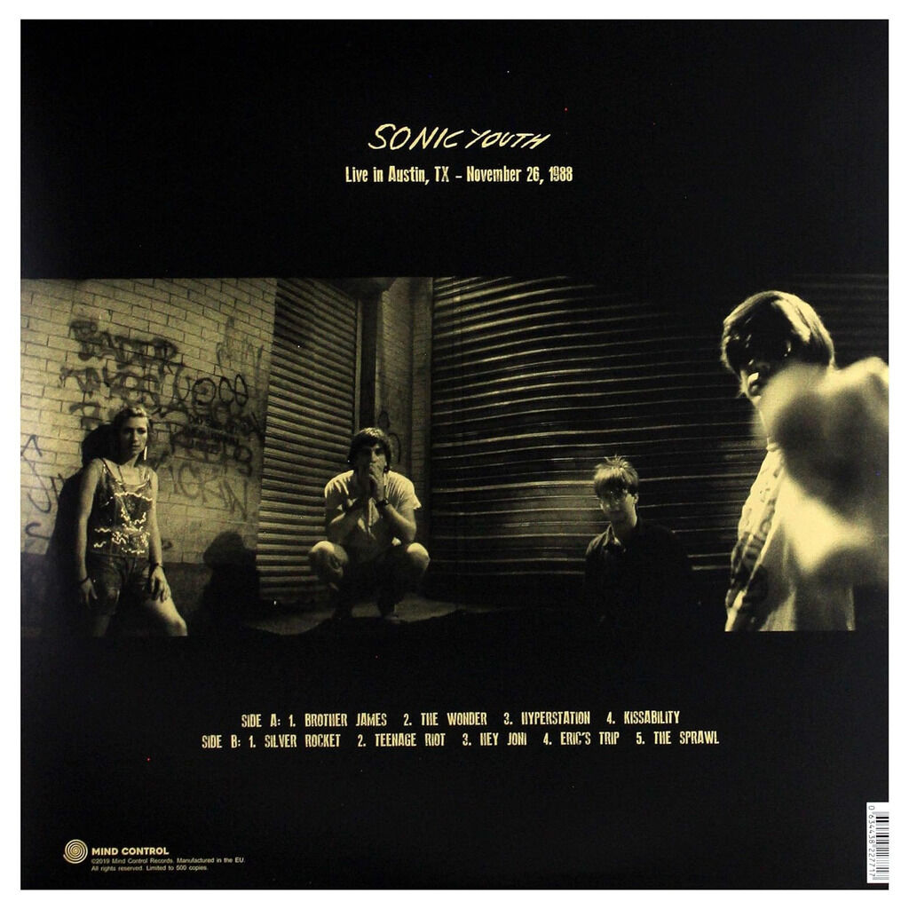  Sonic Youth  -  live in austin - november 26, 1988 