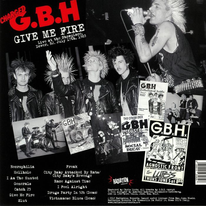  G.B.H.  -  give me fire live at the showplace, dover, nj, july 17th, 1983 