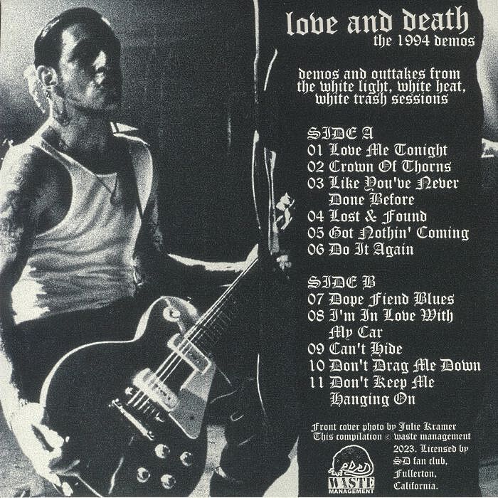  Social Distortion  -  love & death: the 1994 demos 