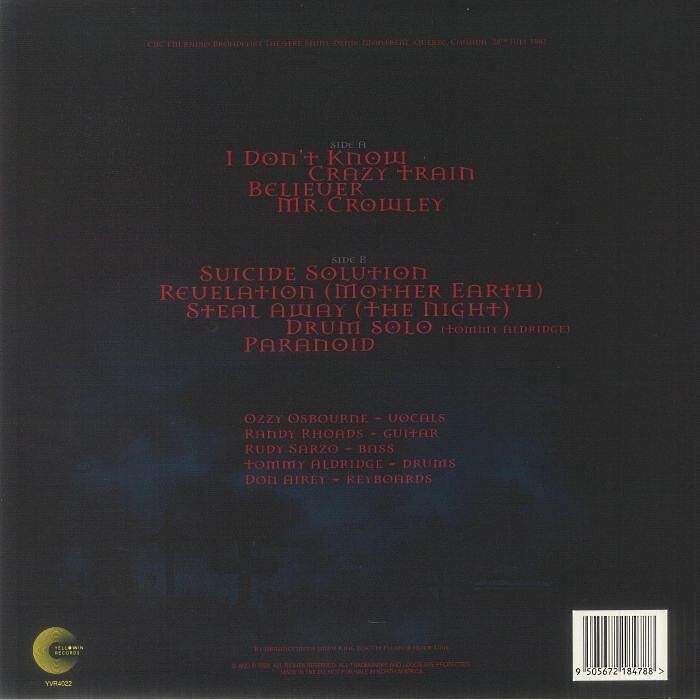  Ozzy Osbourne  -  live in montreal 1981 featuring randy rhoads 