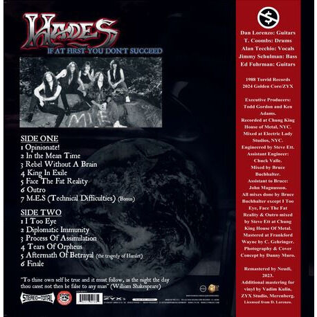  Hades  -  if at first you don't succeed 