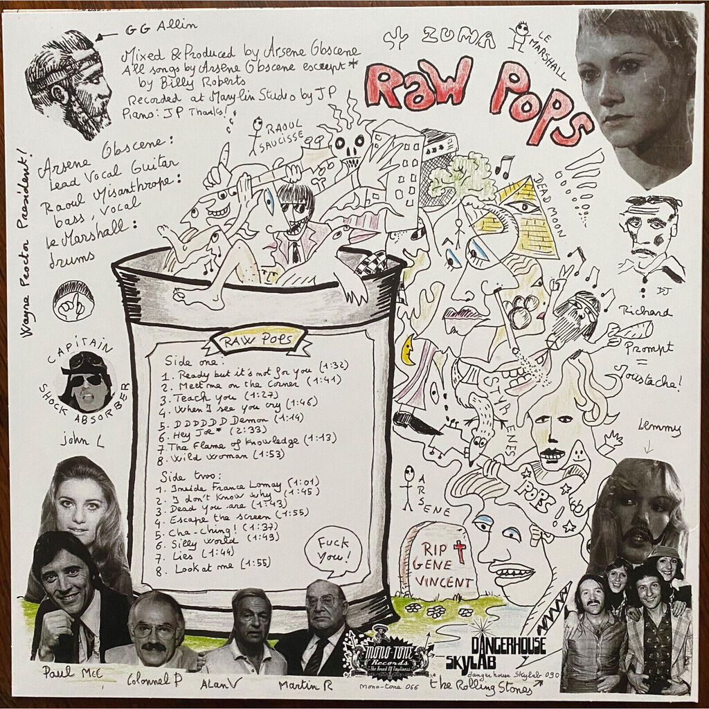  Arsene Obscene And The Loozers  -  raw pops 