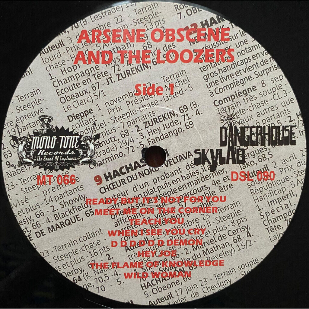  Arsene Obscene And The Loozers  -  raw pops 