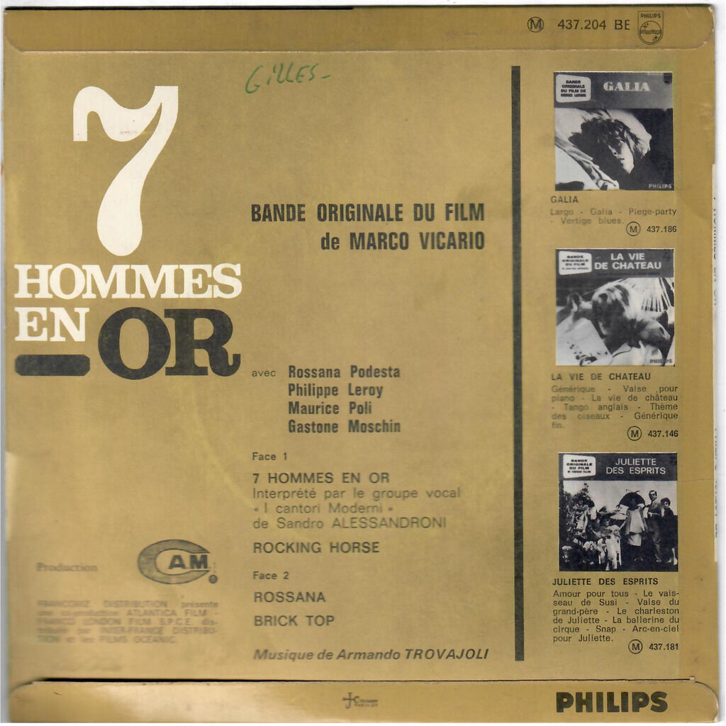  Armando Trovaioli  -  7 hommes en or 