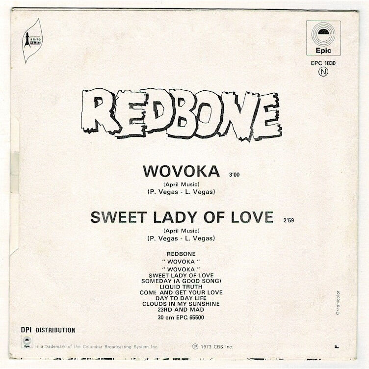 REDBONE WOVOKA / SWEET LADY OF LOVE