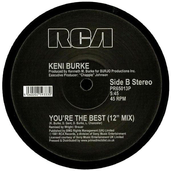  KENI BURKE  -  risin' to the top / you're the best 