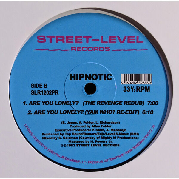  HIPNOTIC  -  are you lonely ( remixes ) 