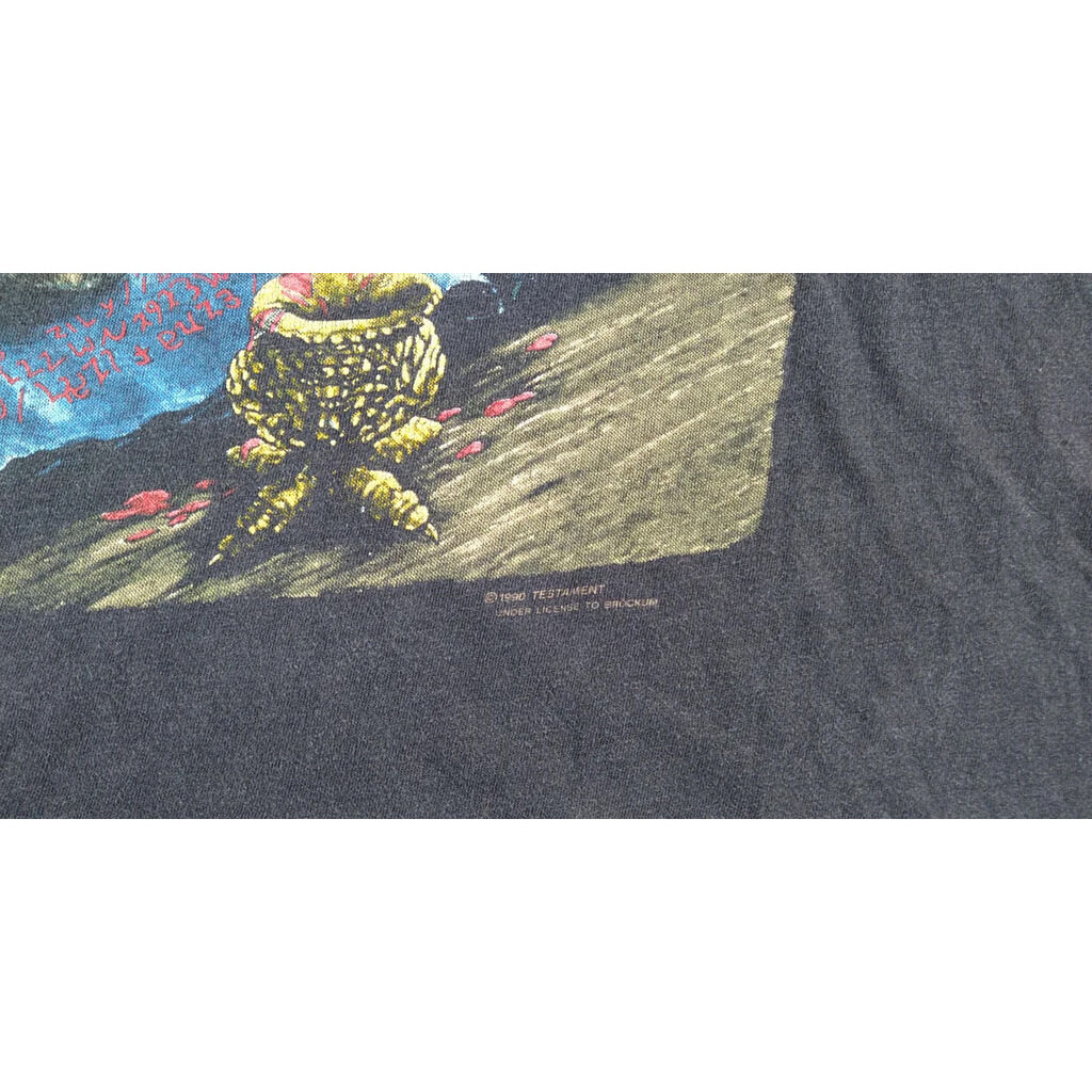  TESTAMENT  -  one man's fate 1990 vintage t-shirt (l size) 