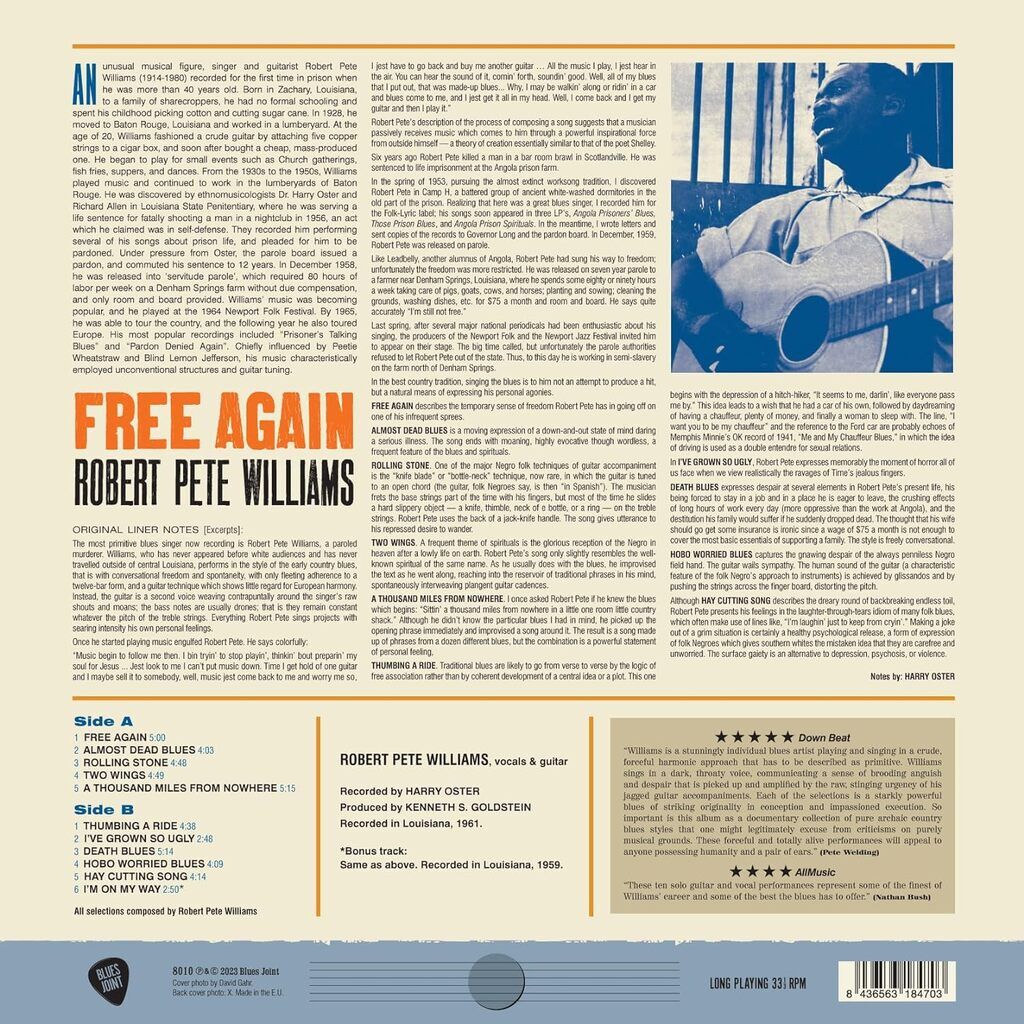  Robert Pete Williams  -  free again 