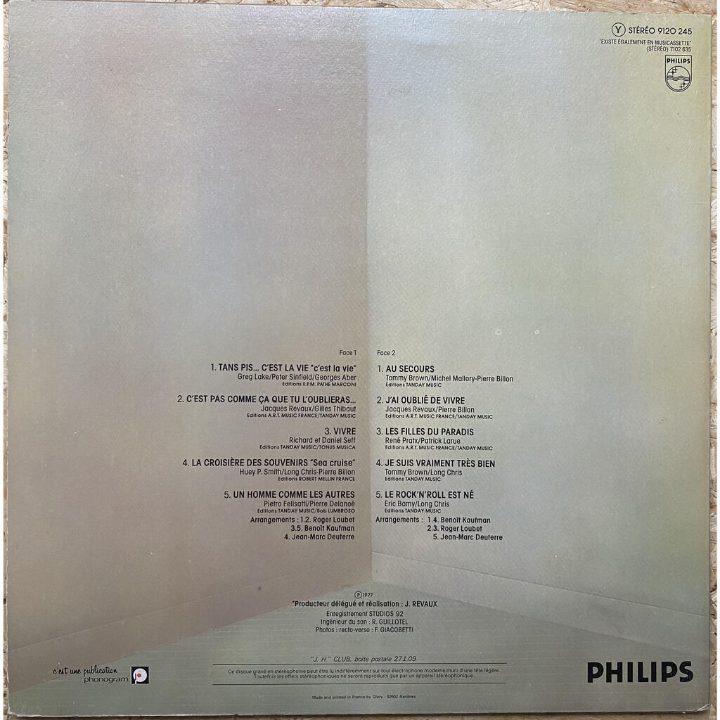  Johnny Hallyday  -  c'est la vie 