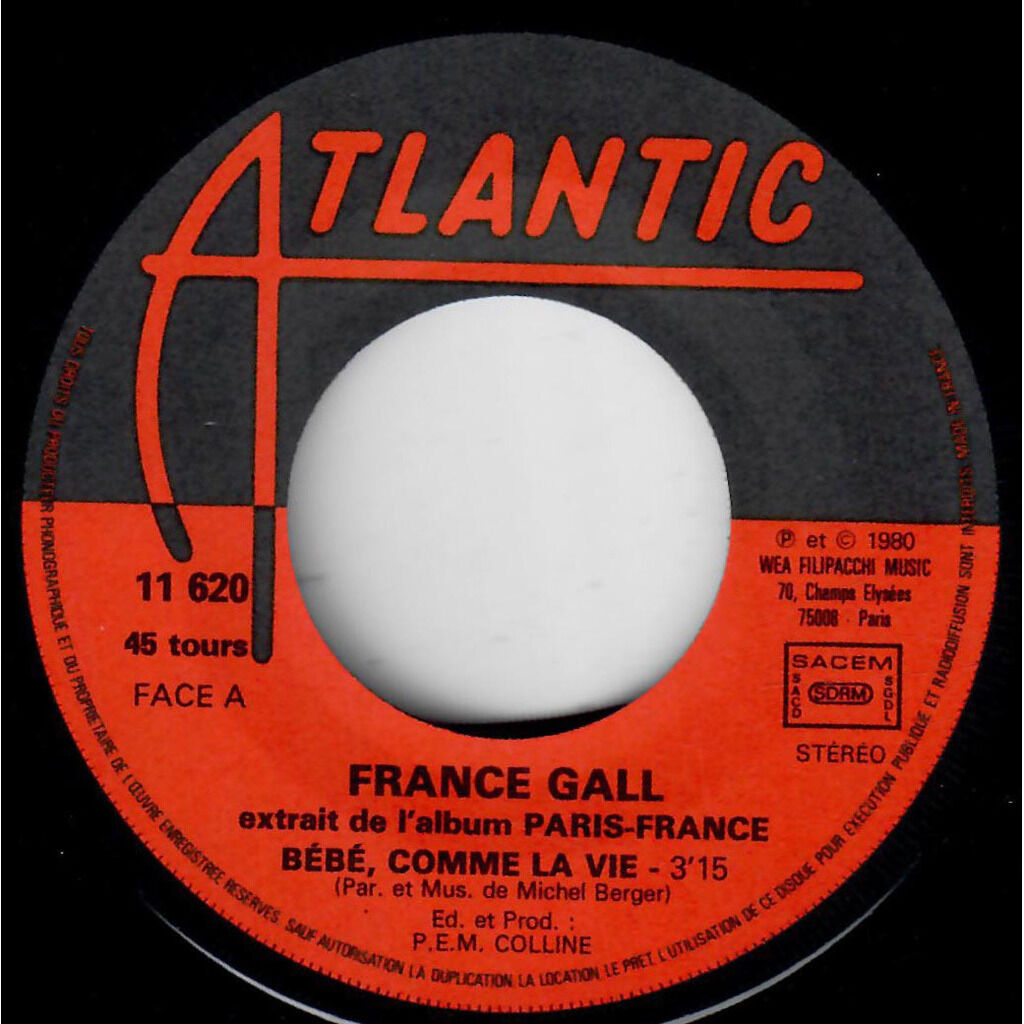  France Gall  -  bébé comme la vie 