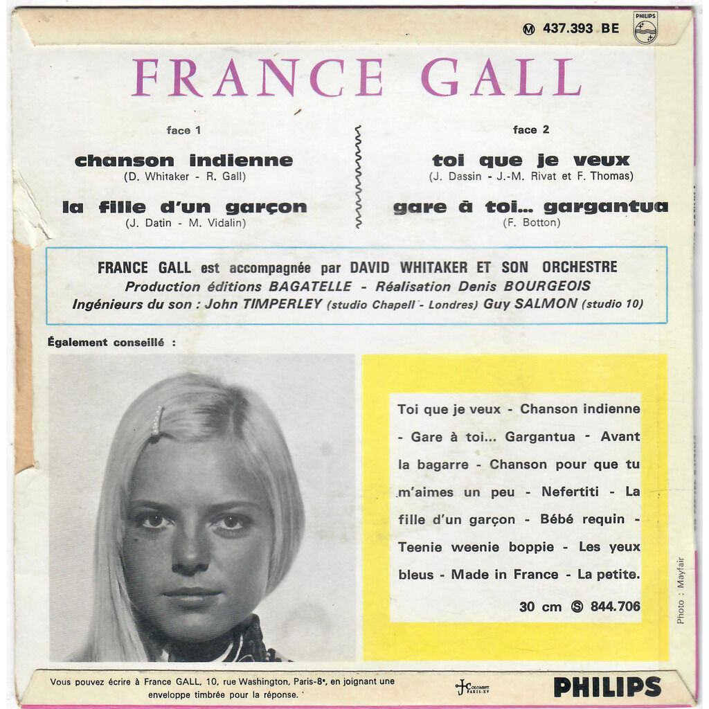  France Gall  -  chanson indienne 