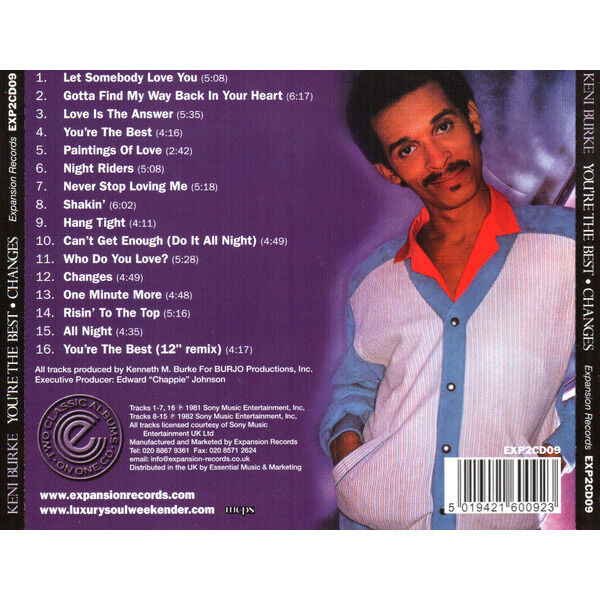 KENI BURKE  -  you're the best / changes 