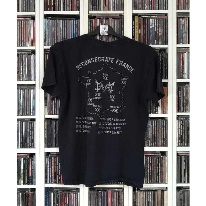  Mayhem  -  deconsecrate france official t-shirt tour 2007 (l size) 
