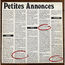 PETITES ANNONCES - Petites Annonces - Disque 33T