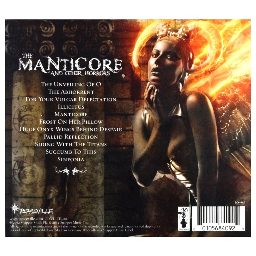  Cradle Of Filth  -  the manticore and other horrors 