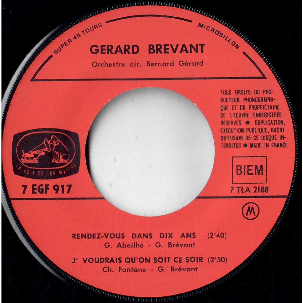  Gérard Brévant  -  on est tellement seul 