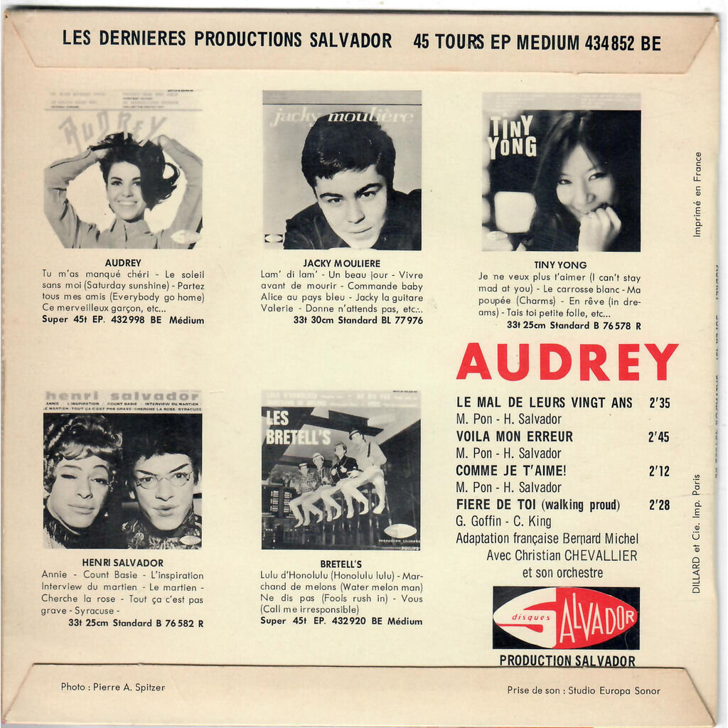  Audrey Arno  -  le mal de leurs vingt ans 