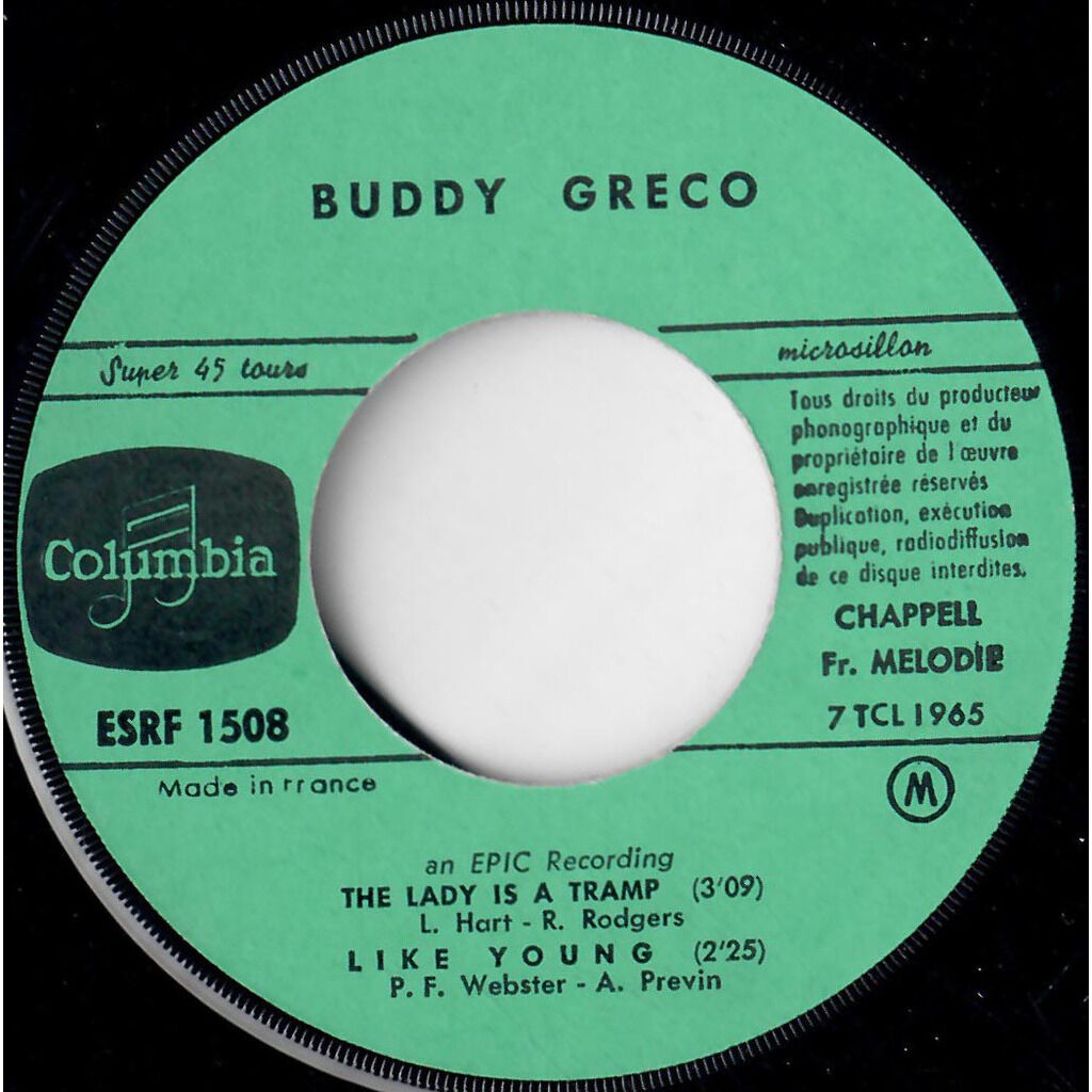  Buddy Greco  -  the lady is a tramp 