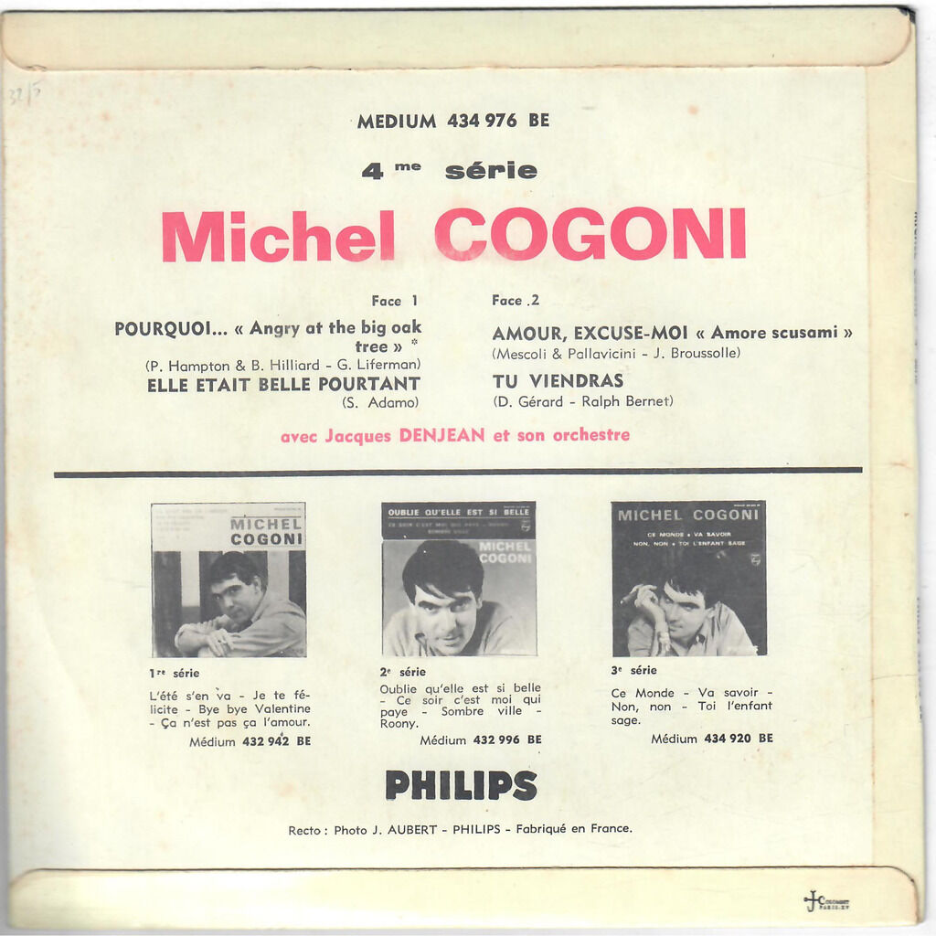  Michel Cogoni  -  amour excuse-moi 