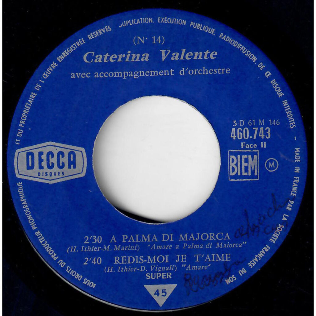  Caterina Valente  -  au rendez-vous de madrid 