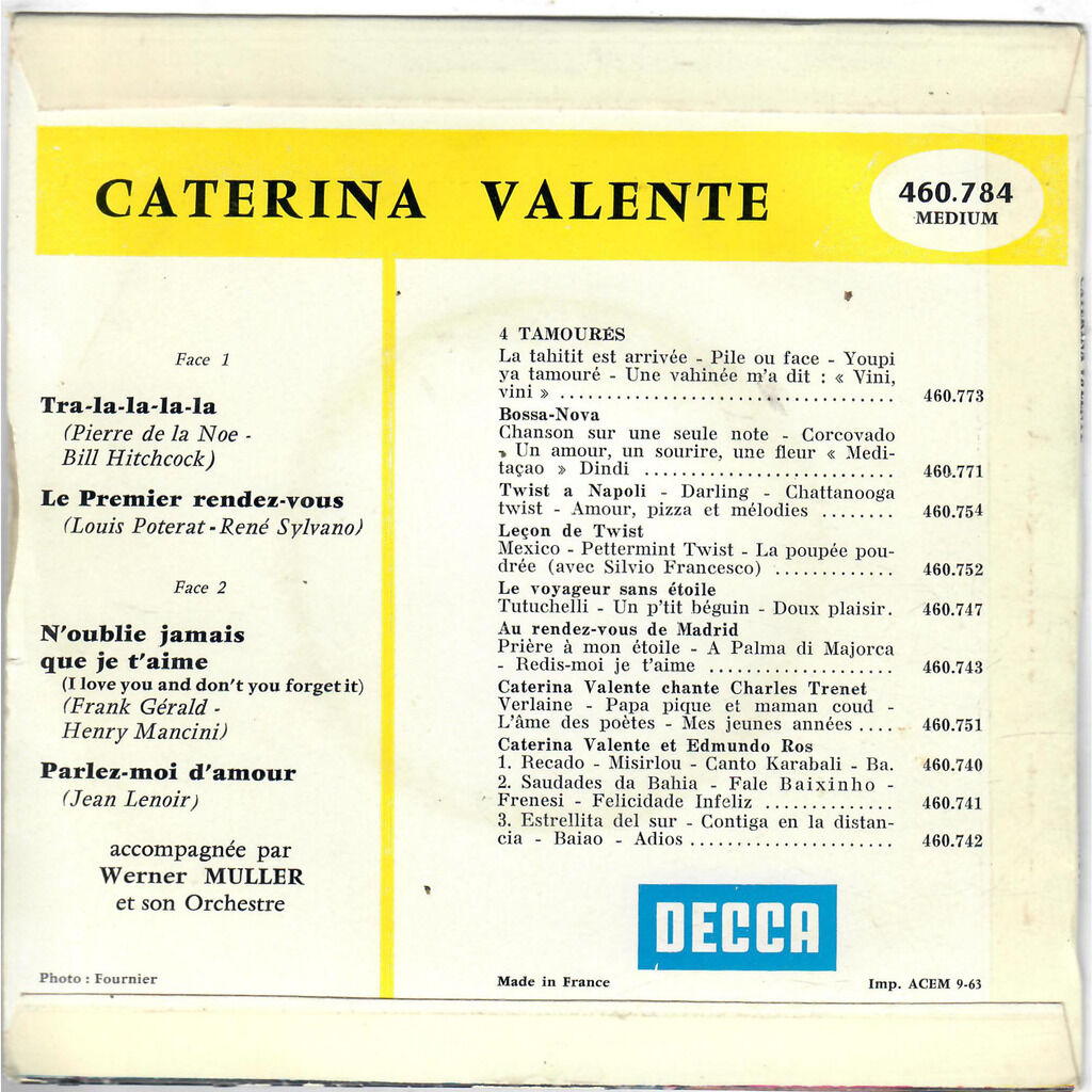  Caterina Valente  -  tra-la-la-la-la 