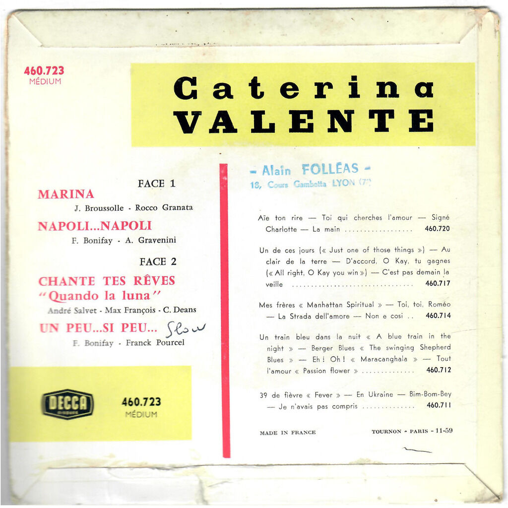  Caterina Valente  -  marina 