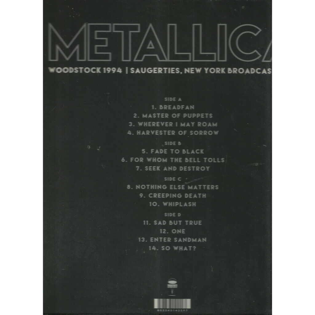  metallica  -  woodstock 1994 